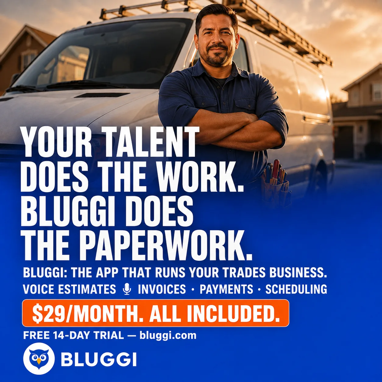 BLUGGI — your talent does the work, BLUGGI does the paperwork