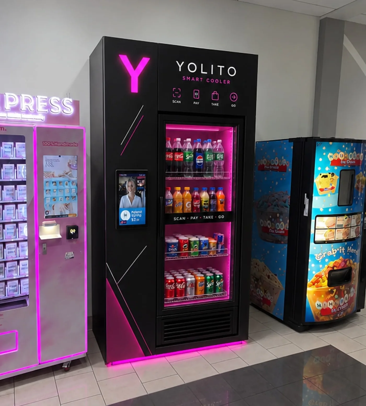 Yolito smart cooler — scan, pay, take, go